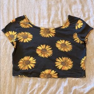 Sunflower crop top